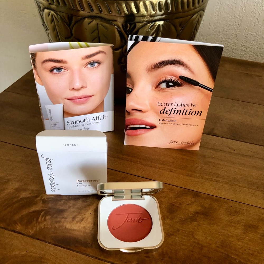 jane iredale PurePressed Blush - Warm Sunset Plus Samples of Mascara & Primer